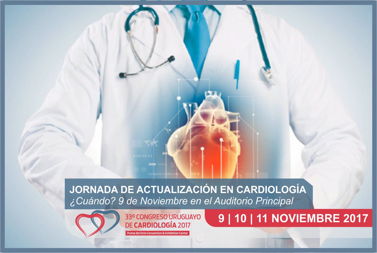 ¿No te has enterado aún? El primer día del congreso (9 de Nov.) estará dedicado a la Actualización en Cardiología! #cardiopunta2017