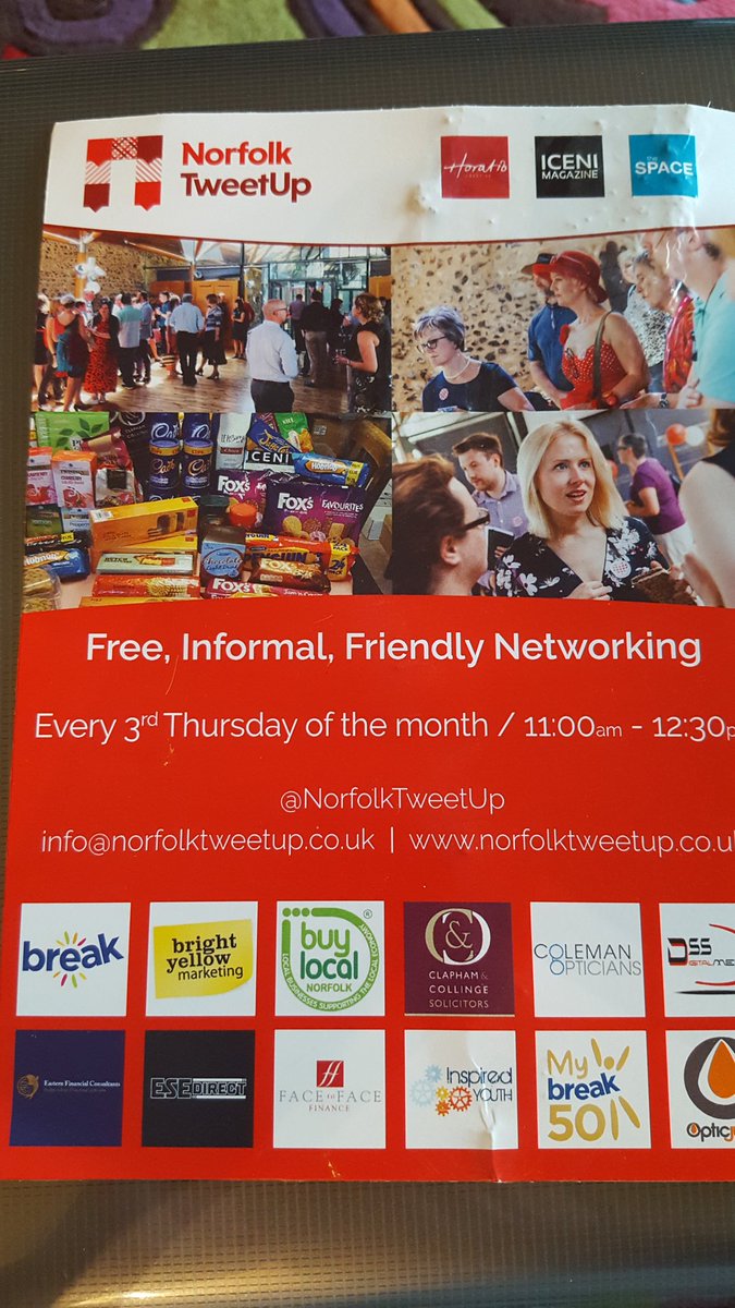 BiscuitJill's tweet photo. Fabulous new branding + logo by @opticjuice revealed yesterday at @NorfolkTweetup hosted by @ClaphamandC - thank you  NorfolkHour https://t.co/H9O3OclOf1
