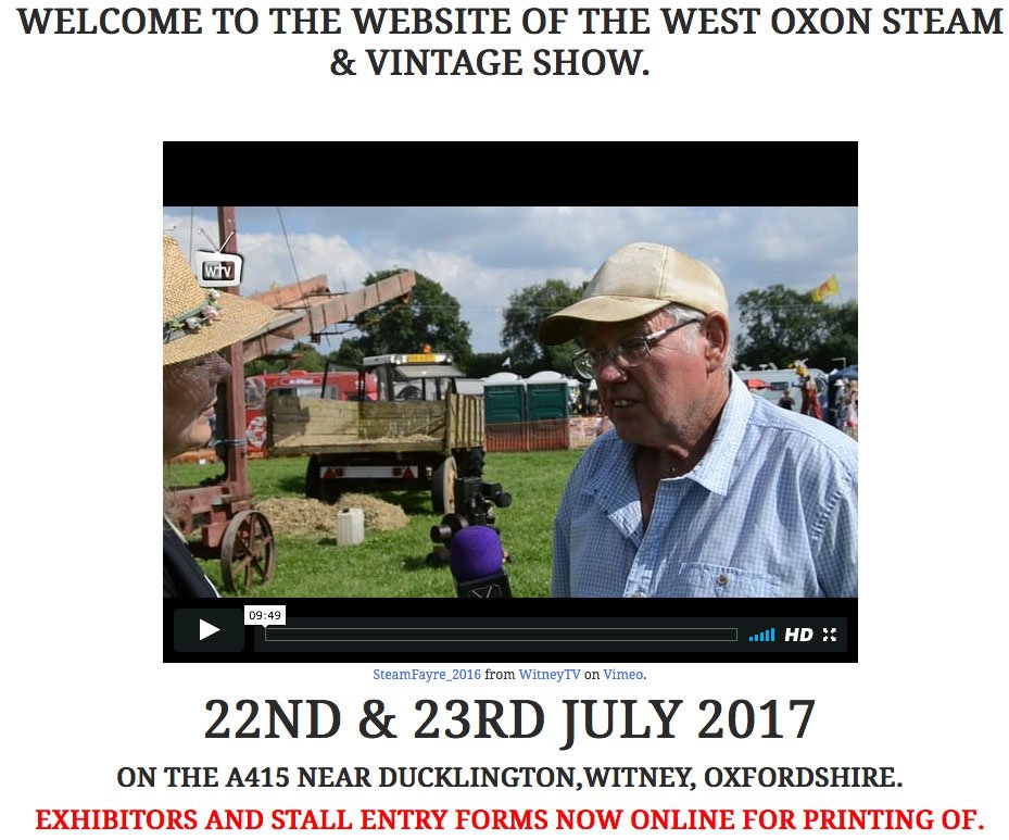 Get along to #Ducklington Steam &amp; Vintage Show
22nd &amp; 23rd July 2017, 10am - 5pm
near #Witney #Oxfordshire
 ow.ly/2GXK30dOSZ9