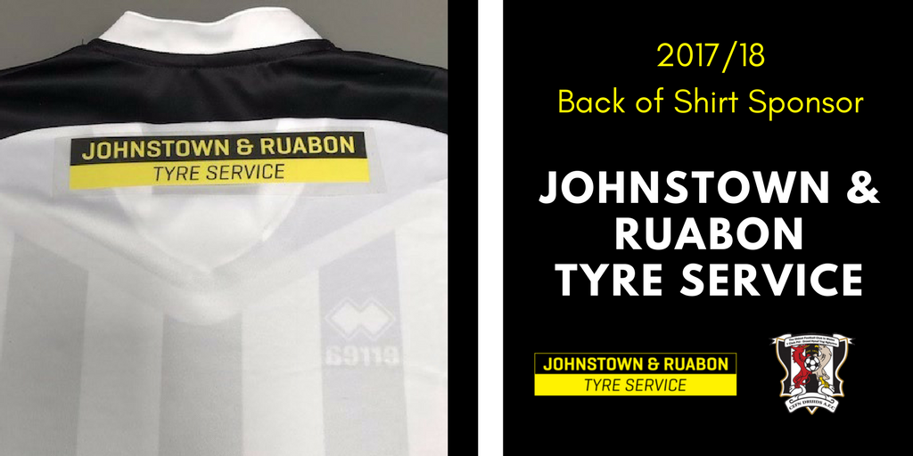 CefnDruids's tweet photo. ANNOUNCEMENT | We are pleased to announce Johnstown &amp; Ruabon Tyre Service as our back of shirt sponsor for the 2017/18 season. #WeAreDruids https://t.co/Jh6sZeuwDM