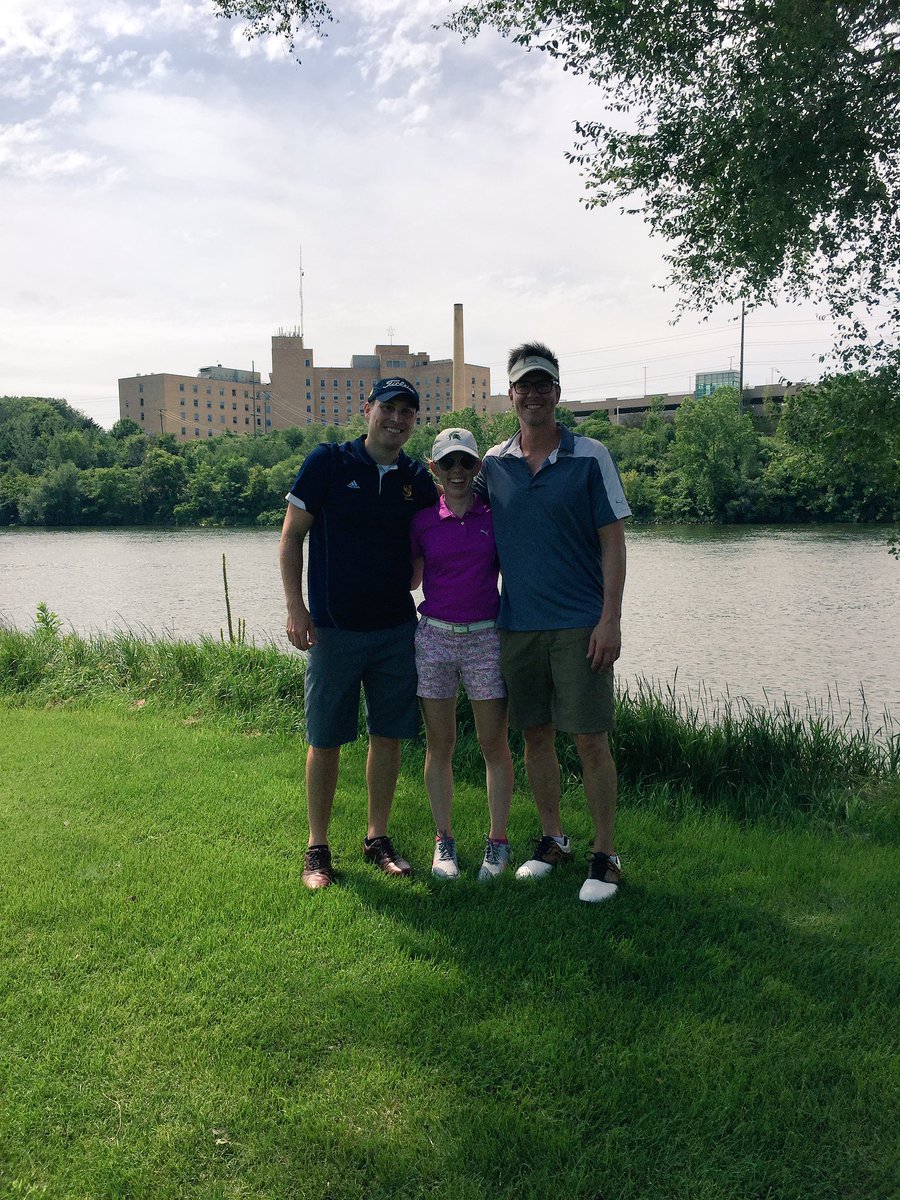 LakelandEMRes's tweet photo. A little #golf for @sjbearssports, @LakelandEMRes supporting the #stjoebears #hotandhumid #ringer #betterthanworking #EMwellness https://t.co/yN7cJ7UBi5