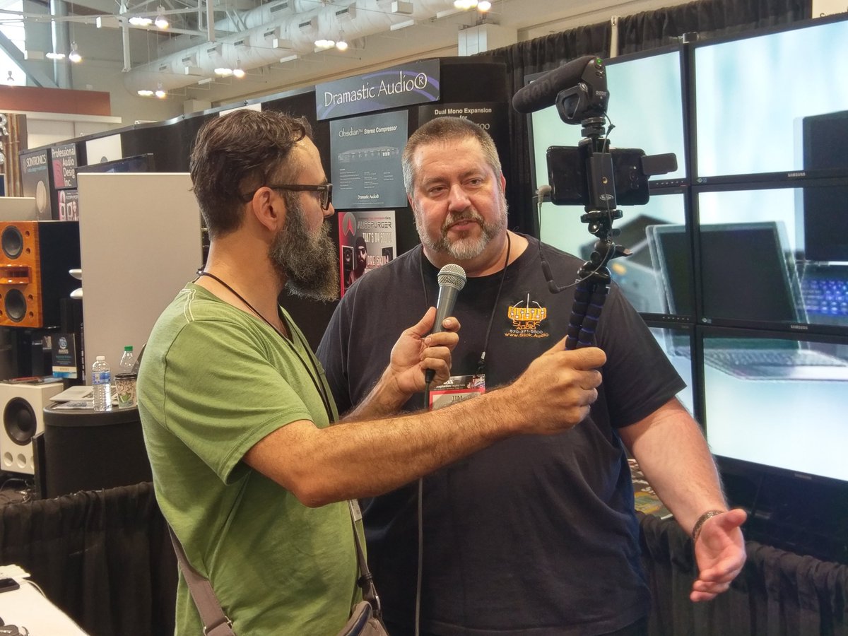 UltimateDAW's tweet photo. Jim's interview with @iamchrisselim of https://t.co/6V8iXtkkOn talking about #AudioPC #Audio #audiocomputer at #SummerNAMM2017 video soon. https://t.co/160dUmp8Cl
