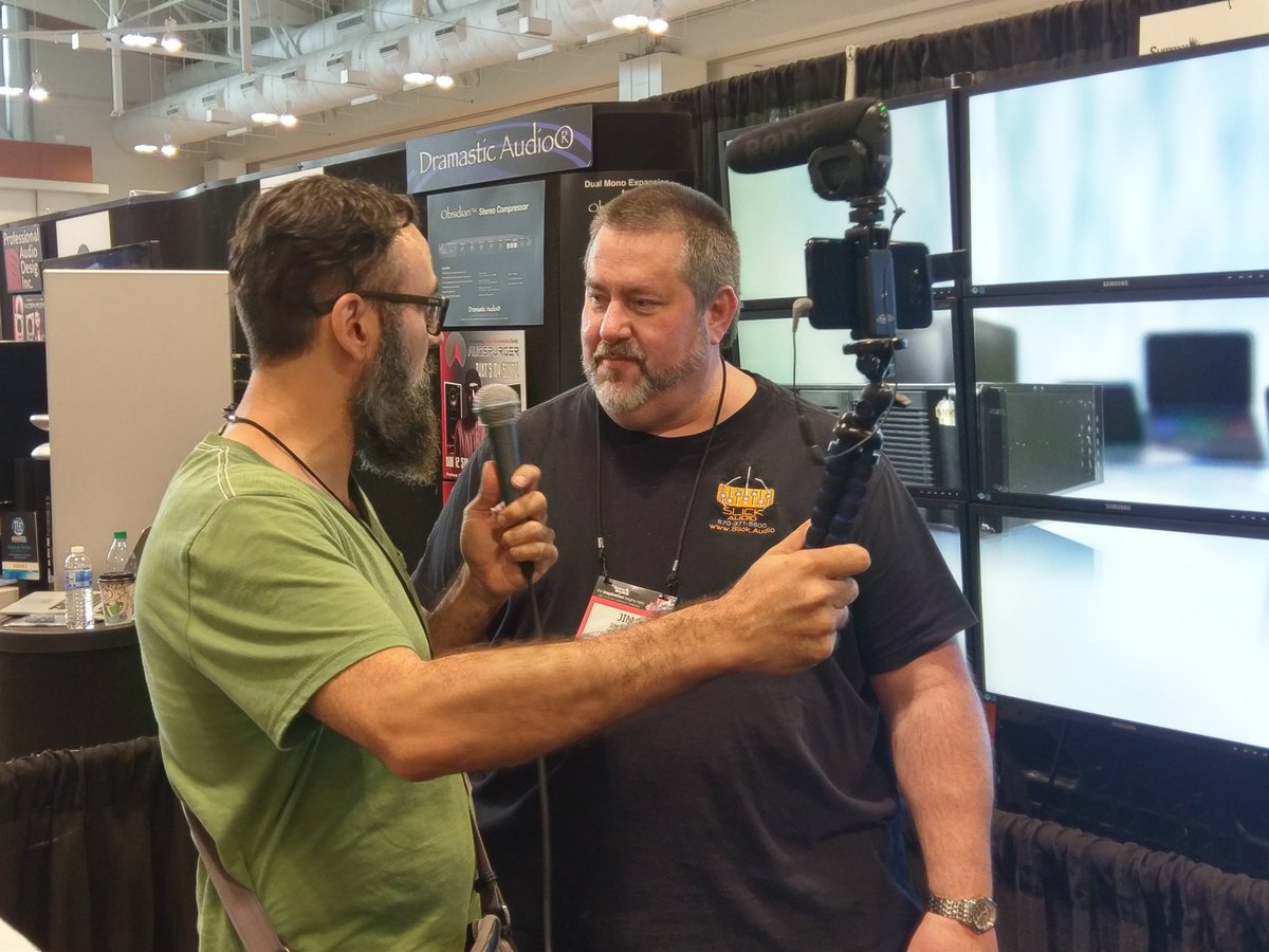 UltimateDAW's tweet photo. Jim's interview with @iamchrisselim of https://t.co/6V8iXtkkOn talking about #AudioPC #Audio #audiocomputer at #SummerNAMM2017 video soon. https://t.co/160dUmp8Cl