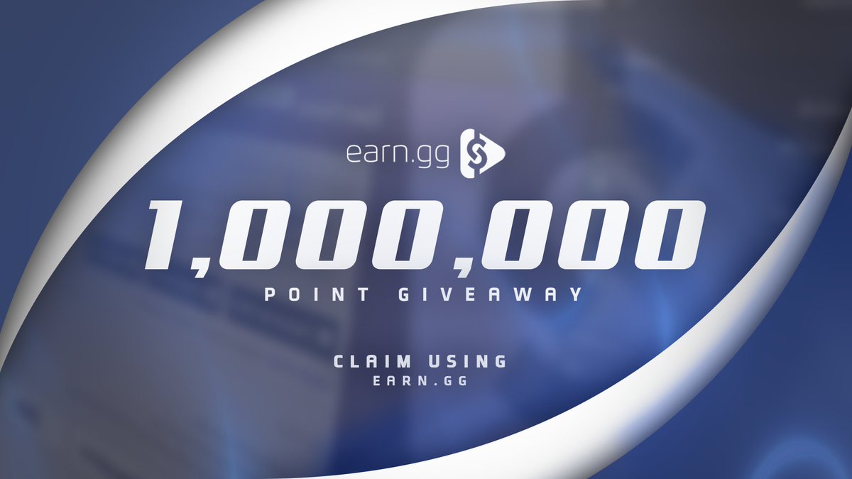 elootgg's tweet photo. 1 MILLION POINT GIVEAWAY: RT + Follow to enter... Drawn in 24 hours! https://t.co/tKjj7YXpNq