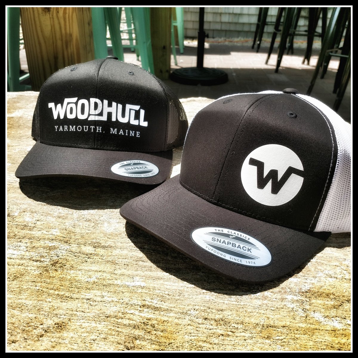 Table6Designs's tweet image. Heat press vinyl caps. Crispy! #table6designs #woodhullpublichouse #sisereasyweed #yupoong #customhats #yarmouth #maine #printlife