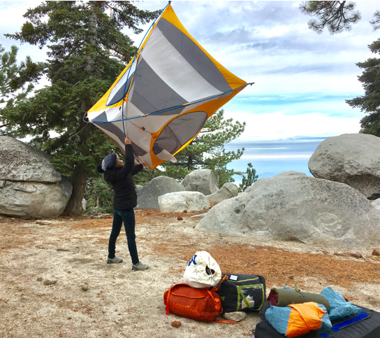 Marmot's tweet photo. Marmot Athlete Abbey Smith sets up for some California camping. #LiveYourSomeday #MarmotForLife https://t.co/syl2YHaJ35