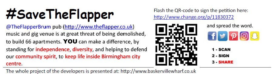 sunnvertik2's tweet photo. @clampy88 @IndependentBham Nice work. I shall try to print a few and share the love :)
It would be a shame to see this venue go as it's part of the local community https://t.co/wyCZvcGdnJ