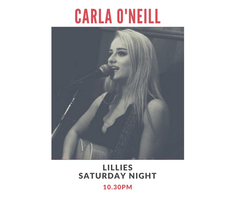 Carla O'Neill is back with us this Saturday night! Dont miss it!