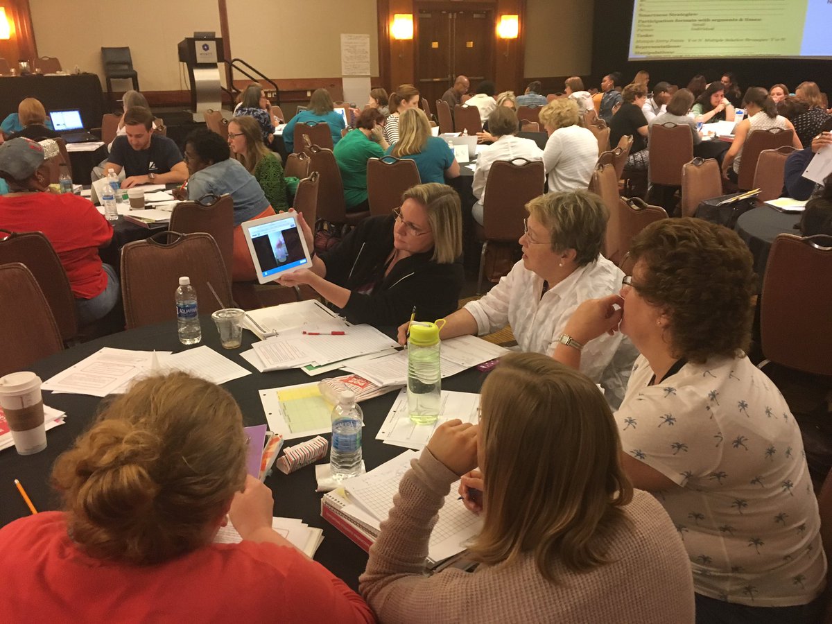 mmdetrick's tweet photo. Meeting great people from all of the country and sharing out ideas and resources @gfletchy #NCTMINST #adwteach https://t.co/kb4euhquit