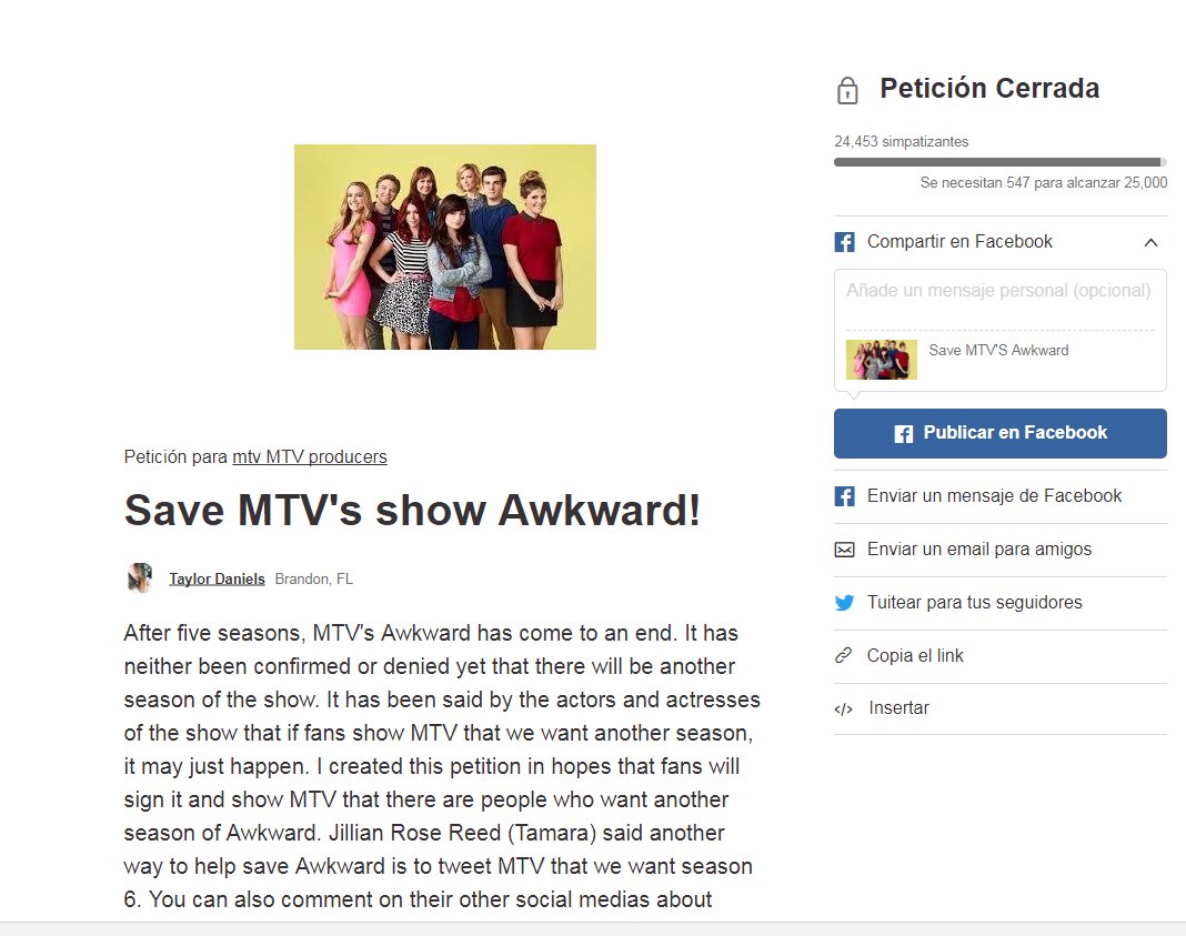 hergaga87's tweet photo. @ChesslerScott Hey Mike, look at this! @MTVAwkward @SaveAwkward #SaveAwkward https://t.co/QV8Da9aTYW https://t.co/NyUQ0pk4dc
