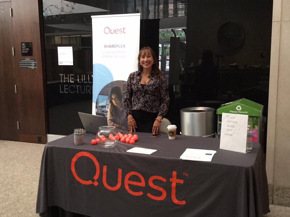 chrissysee's tweet photo. Having fun at the Indiana Oracle User Group!!! #ioug #quest #shareplex #databasereplication #data #uptimeallthetime https://t.co/uZd5BTRgLU