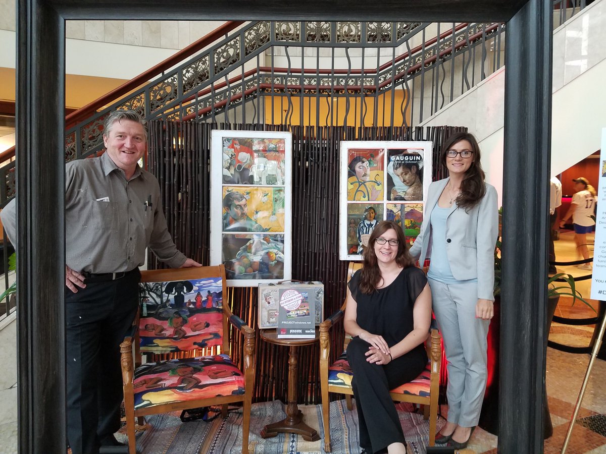 InterConChicago's tweet photo. It's not too late! Text INTERCON to 97000 to vote for our Inside Gauguin display by Monday. #defydefinition https://t.co/vfkXO3S6fI