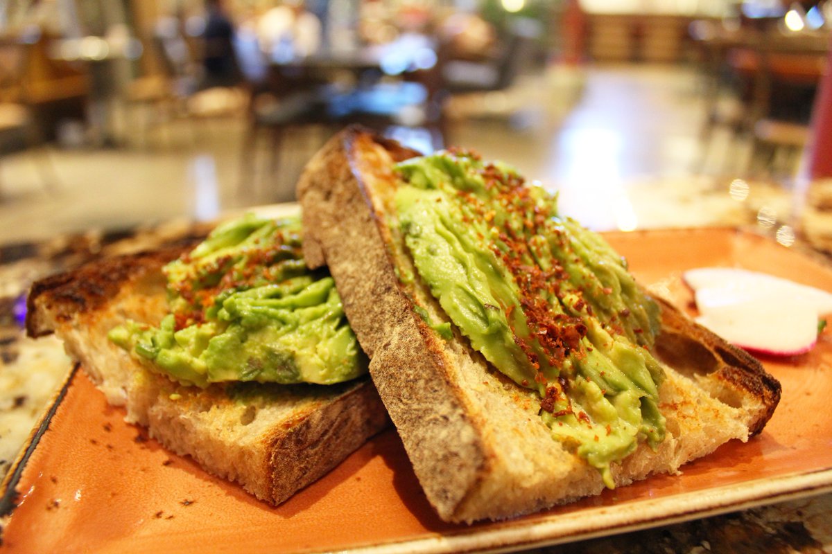 CIABakerybyilly's tweet photo. Our go-to snack, Avocado Toast. #napavalley #sainthelena https://t.co/XH9qaunpp4