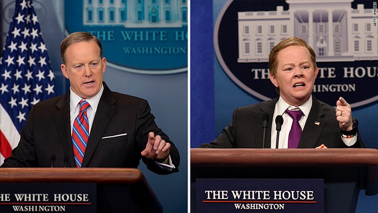 CNN's tweet photo. Sean Spicer's resignation as White House press secretary could mean the end of Melissa McCarthy's "SNL" character https://t.co/UOjO0YdBPd https://t.co/TOetc2CeAA