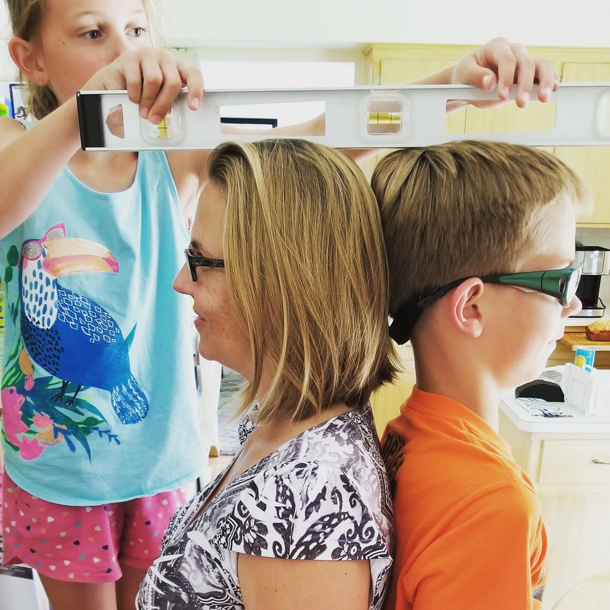 Duncan is officially taller than April!