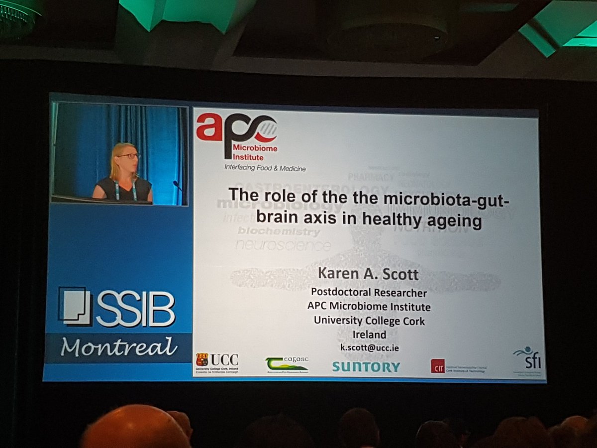SableSysEurope's tweet photo. Healthy aging driven by the microbiota-gut-brain axis.Fantastic talk by Karen Scott from @Pharmabiotic @jfcryan @VeroLPeterson #ssib2017 https://t.co/SoTWyxTg7A