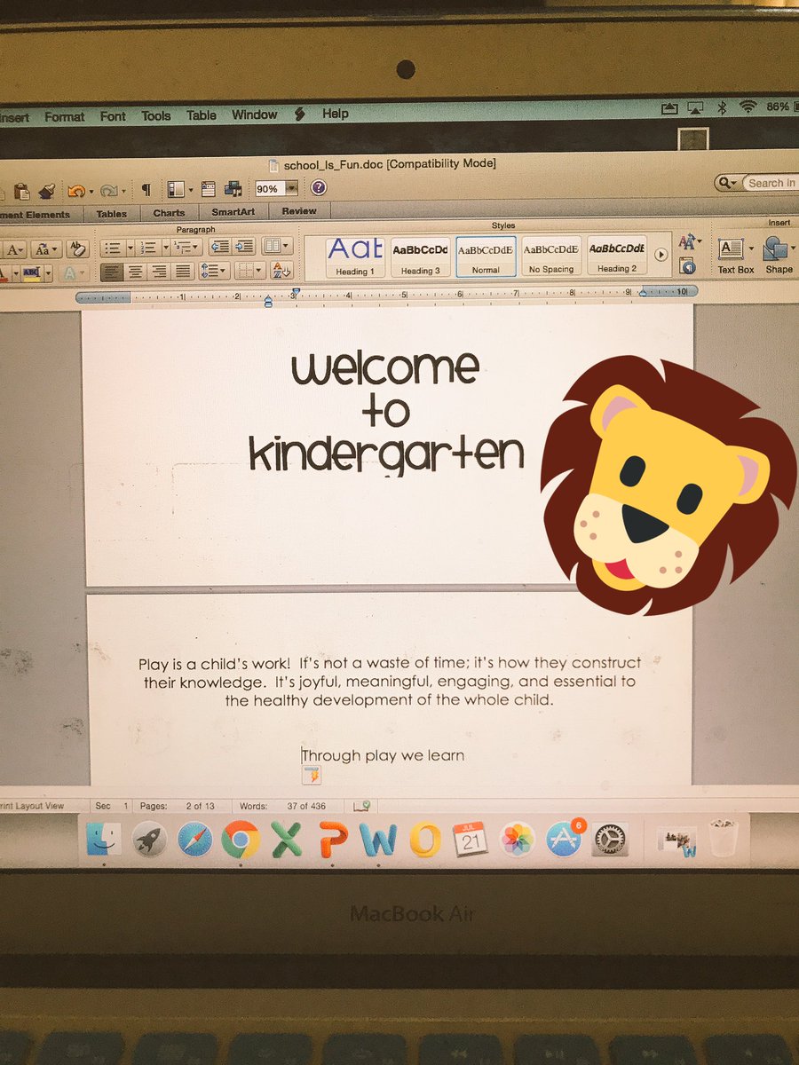 mshulgan5's tweet photo. Writing a mini book for parents! #playtolearn #learningthroughplay #dvlions #drjean #cusdk8 https://t.co/YklGJM9L8P