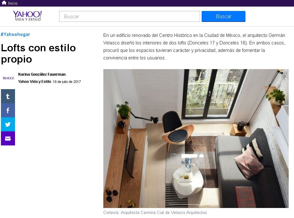Agradecemos a <a href="/EstiloYahoo/">Estilo Yahoo</a> y a Karina González Fauerman <a href="/KARICHULA/">KARINA GONZÁLEZ</a> por la reseña de los proyectos Donceles 17 y 18 
ow.ly/Uv8T30dOXso