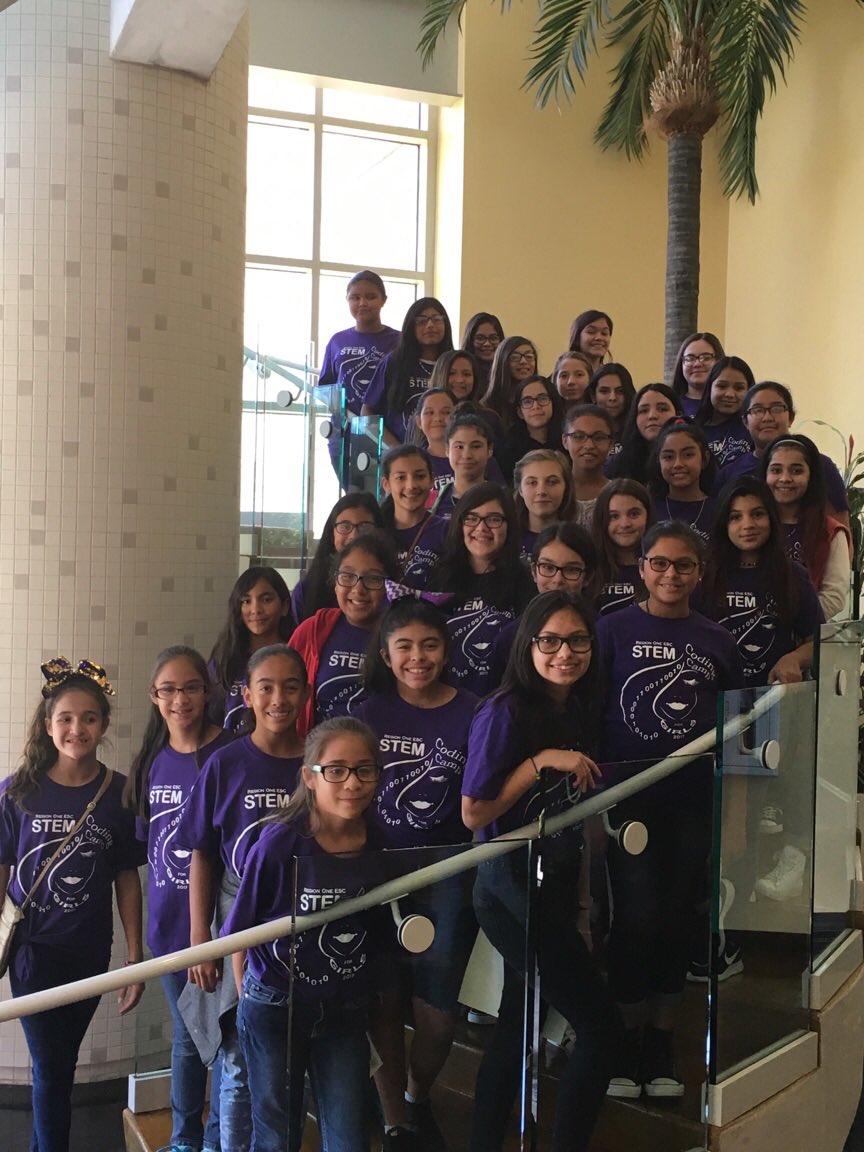 hngrstrike's tweet photo. Final day of the STEM Coding Camp for Girls -Edinburg! #codetheregion #codingcamp4girls @ESC1_LRI @ESC1_STEM https://t.co/IvJv4jU3yb