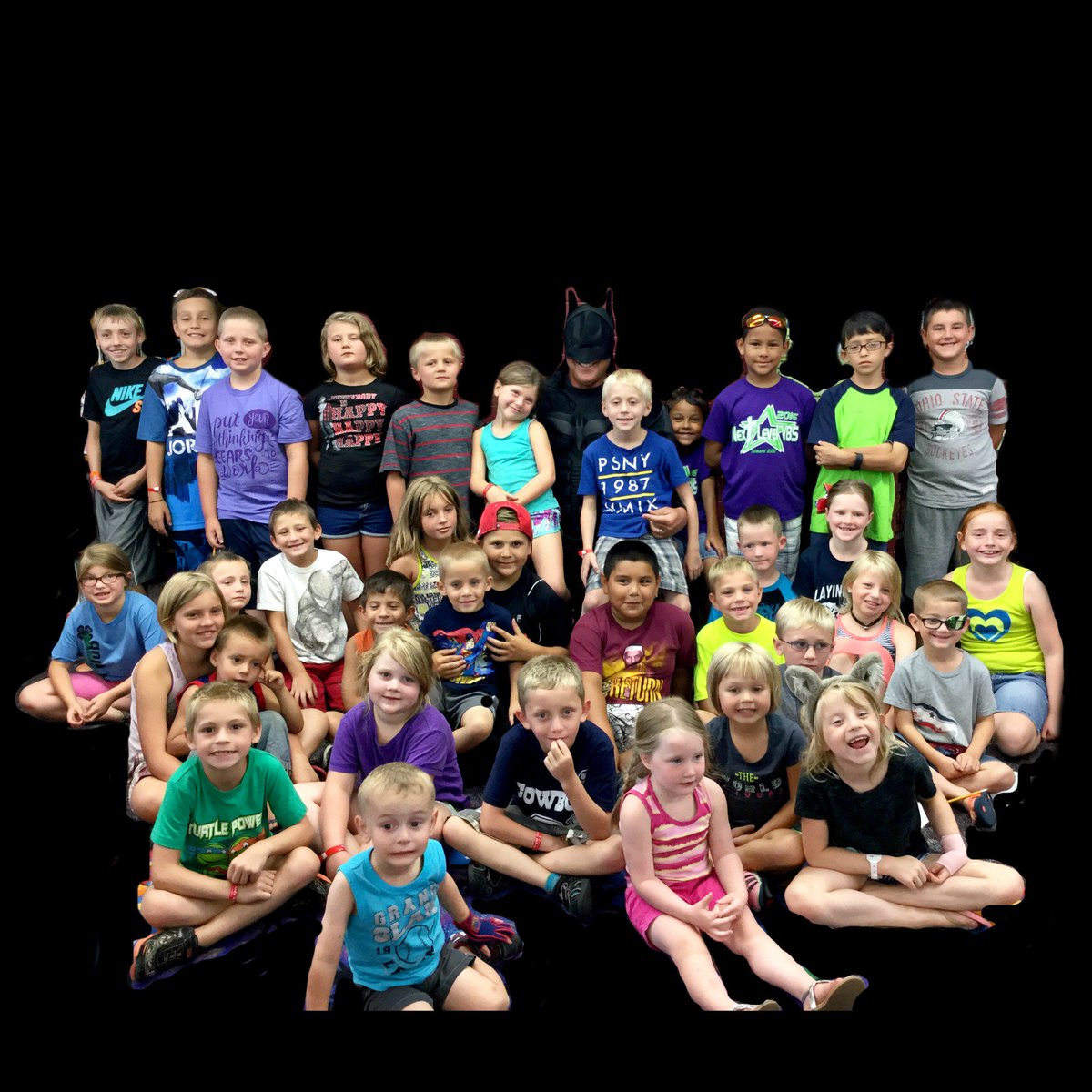 pauldinglibrary's tweet photo. Batman aka OH Sen Cliff Hite thrilled kids with his Batman persona. #Batman https://t.co/wbN0vVlkCd