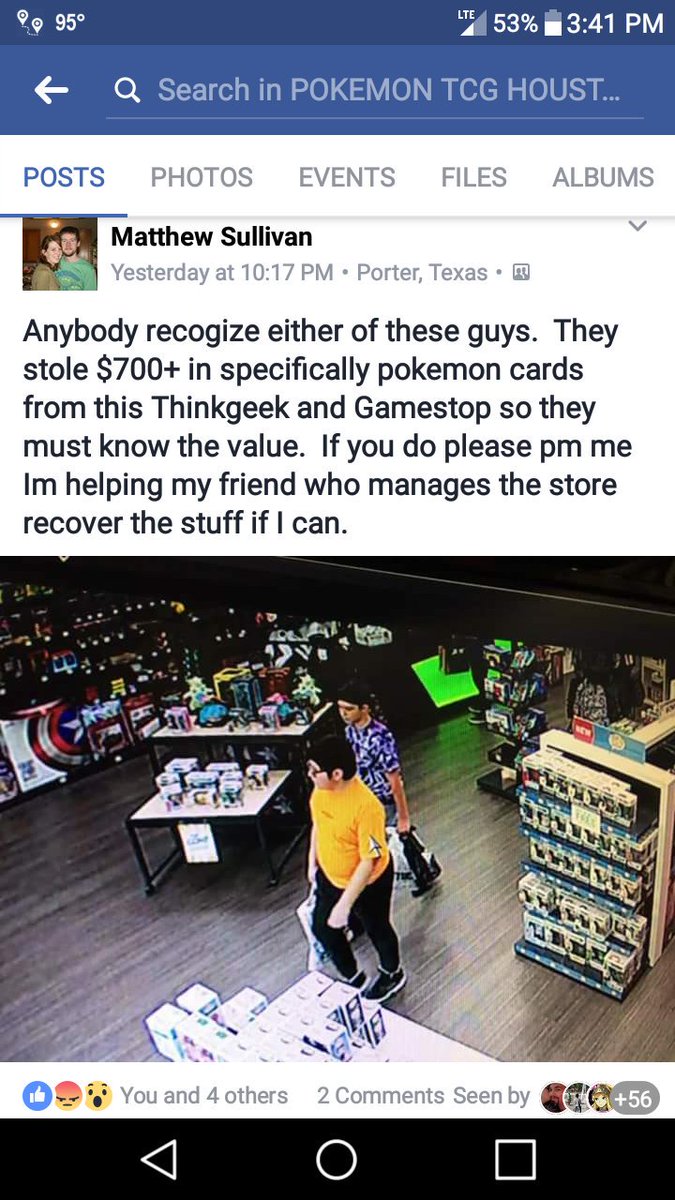 CatcherCajun's tweet photo. These guys put a bad name to the Pokemon community. If your in Houston Texas area and know them, let the cops know who they are. https://t.co/HwVtlhSveE