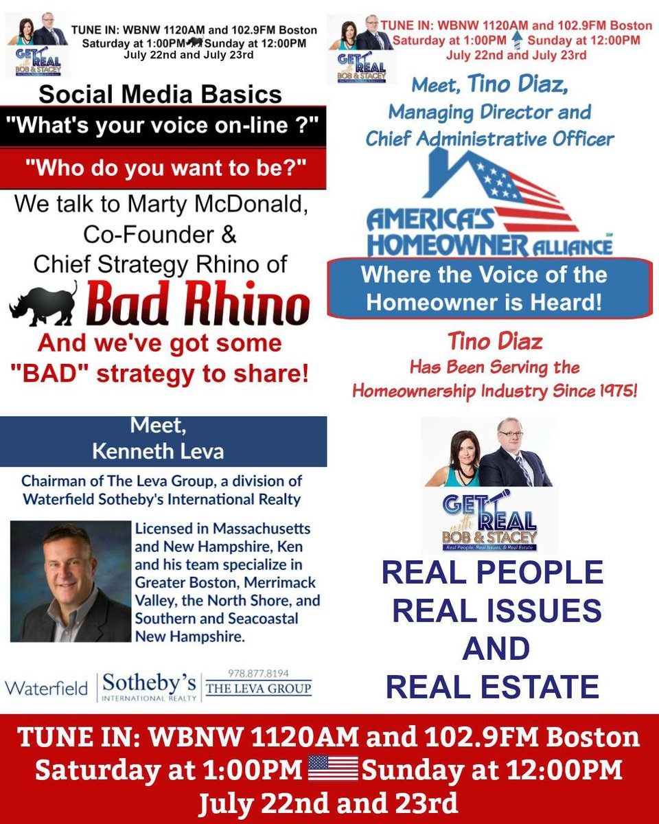 getrealwithbns's tweet image. This Weekend on @getrealwithbns #SocialMedia #HomeOwnersRights and #TheLevaGroup #GetRealWithBNS #BadRhino