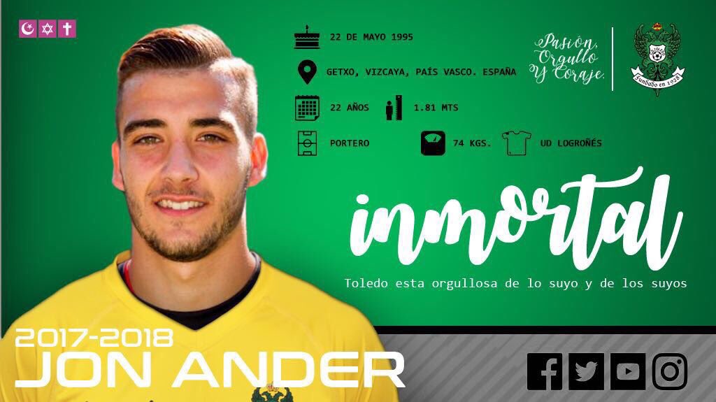 CD_Toledo's tweet photo. PRESENTACIONES I El lunes a las 13:15h serán presentados @jonander_22 y @javazquez3 en la sede de @bonillamotor #Inmortal #CariñoYoYa https://t.co/CRPejVjrIo