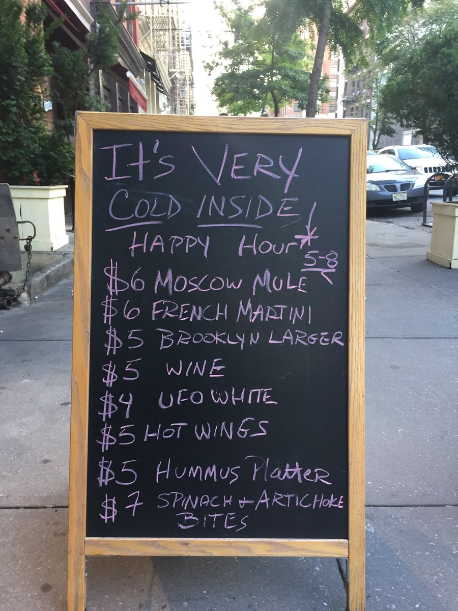 cuppingroomcafe's tweet photo. Stay cool tonight at #cuppingroomcafe for #happyhour! https://t.co/nWWnRpQWyp