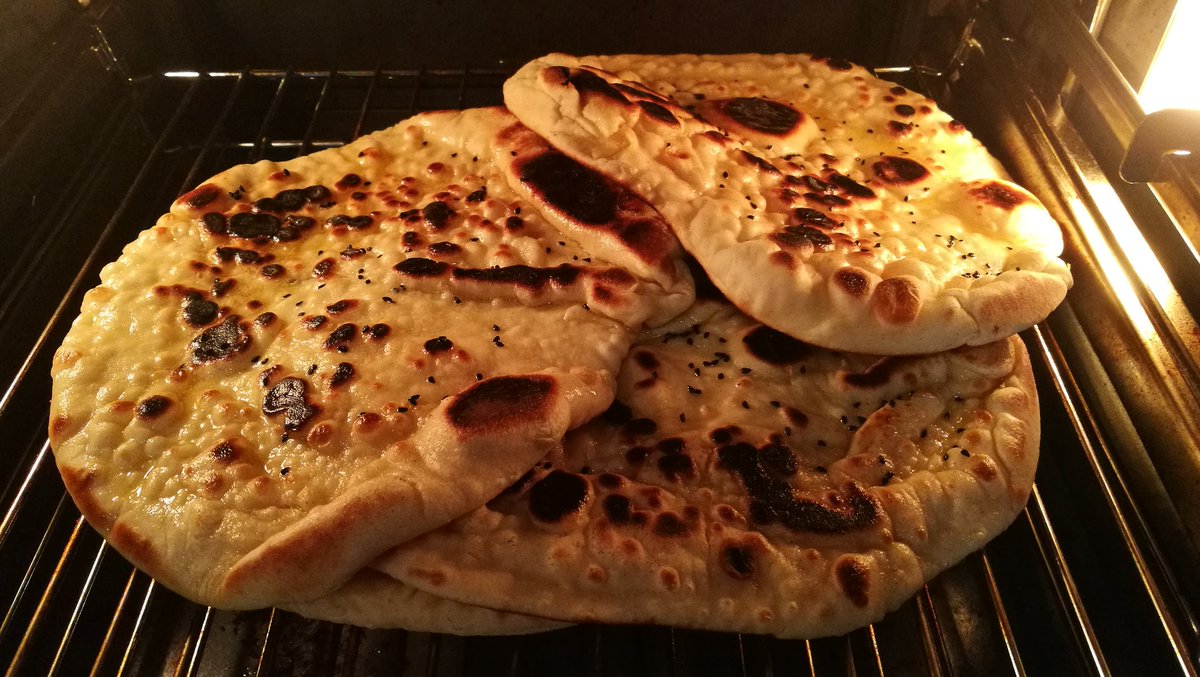 IMMortgage's tweet photo. @TheCurryGuy a pile of fresh made naan and Lamb Rogan Josh https://t.co/jput78PreU