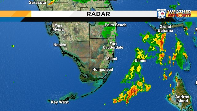 A "drenching" line of storms has moved away from #SOFLO. Some areas in Miami-Dade received more than 2" of rain. https://t.co/Y5gebPejC4