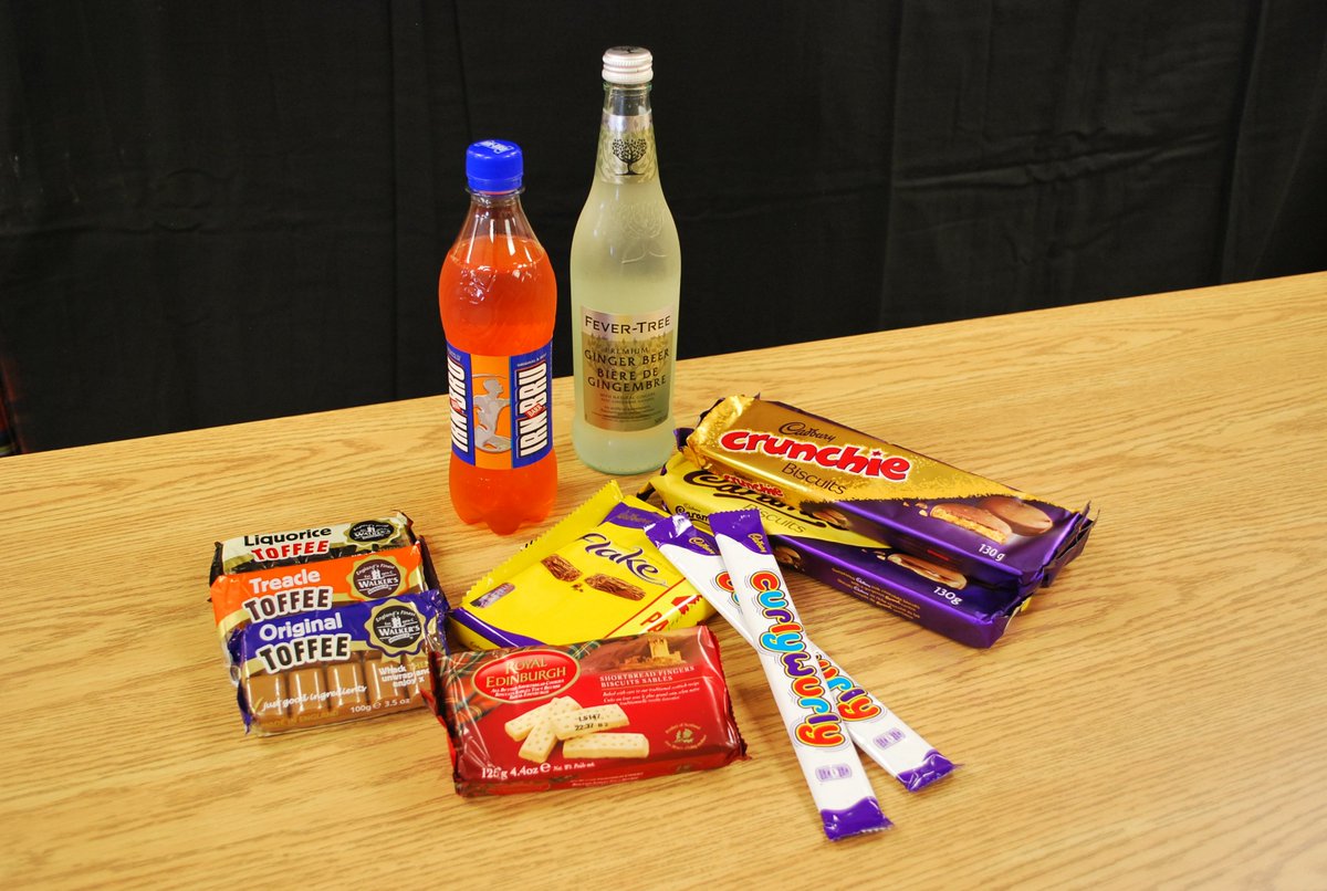 ScottishExperts's tweet photo. Satisfy your sweet tooth at Scottish Imports - we have all your favourite treats!

#irnbru #gingerbeer #flake #curlywurly #chocolate #pop https://t.co/QoPYwCsDDs