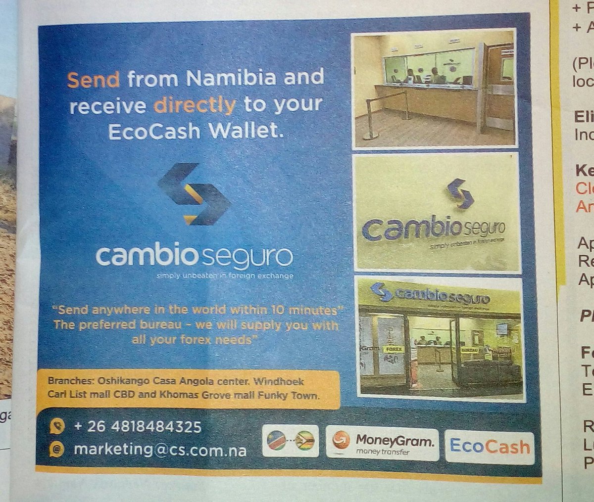 CopyConnoisseur's tweet photo. #killerads nice headline from @CambioSeguroNam only comment: make your body copy more prominent than your logo (benefits are more important) https://t.co/cDPEG39haI