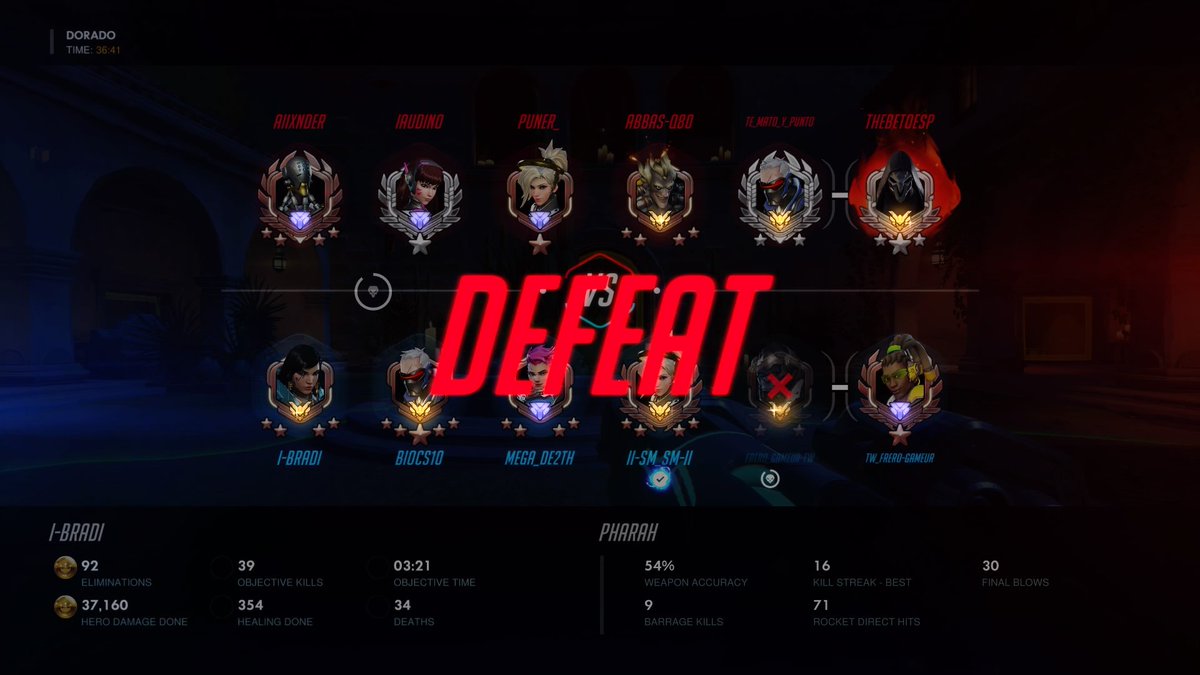 Brradi's tweet photo. Fuck this game, i killed 92 and i lose!! #Overwatch https://t.co/WSoJxlJTMl