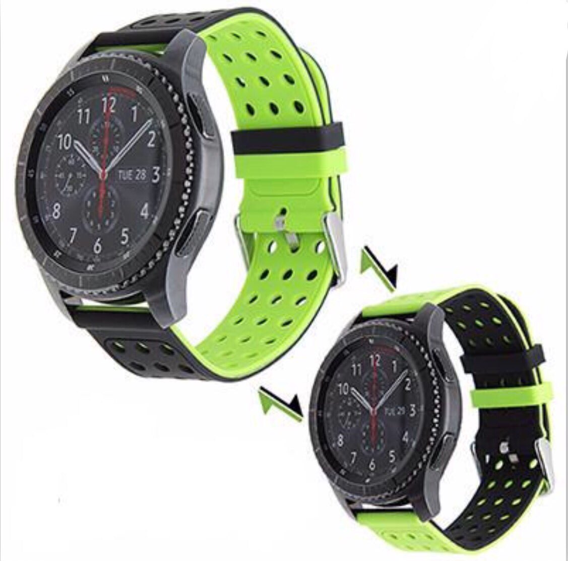 FabStraps's tweet photo. The Reversible Strap for Samsung Gear S3! 4 Colors Combos ==> https://t.co/2dANcmPi5W #wearabletech #androidwear #samsunggear #samsunggears3 https://t.co/0J8vQDSaoE