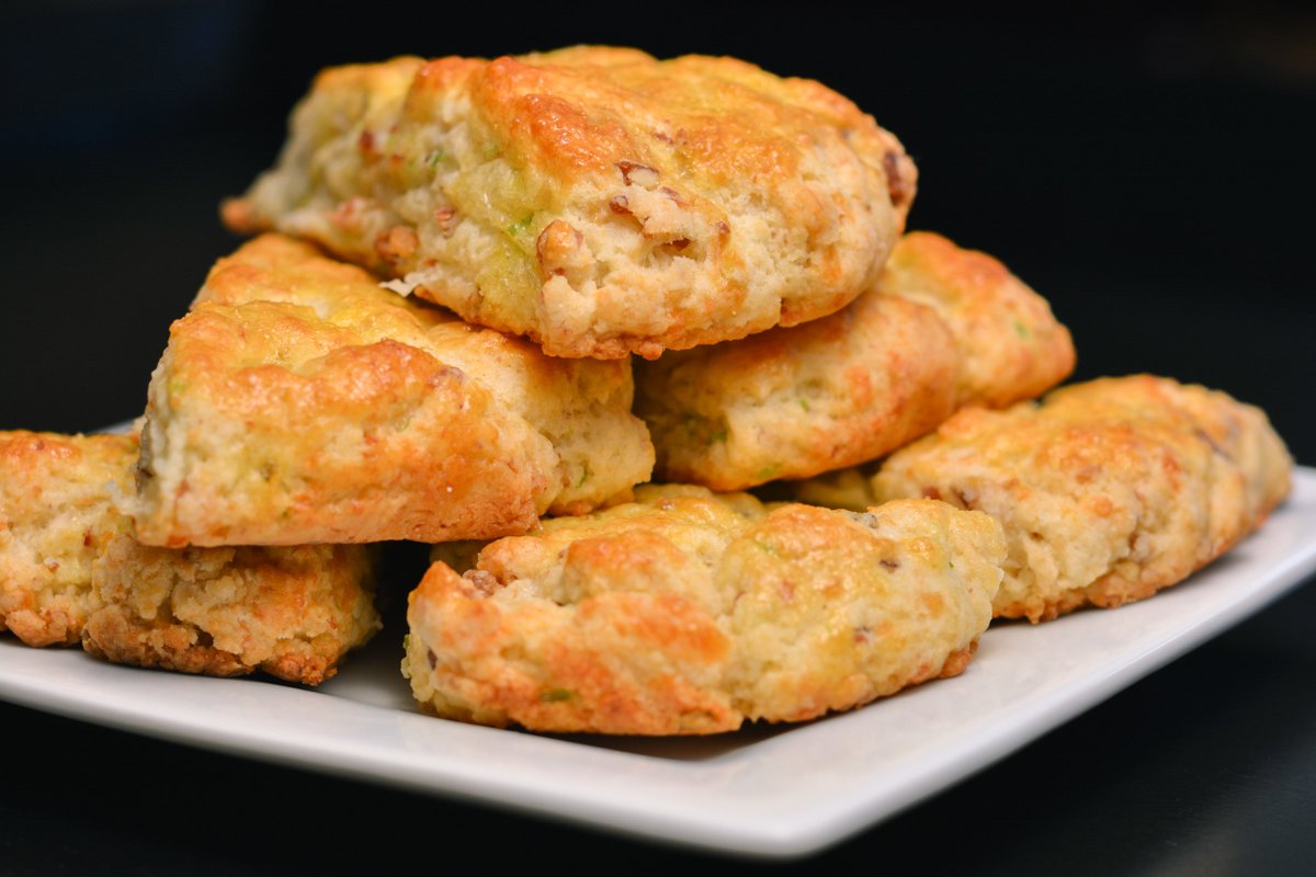 Savoury or sweet, scones are our favourite! Light and flaky but never dry, these scones are a tasty treat any time of day! #nomnomnom