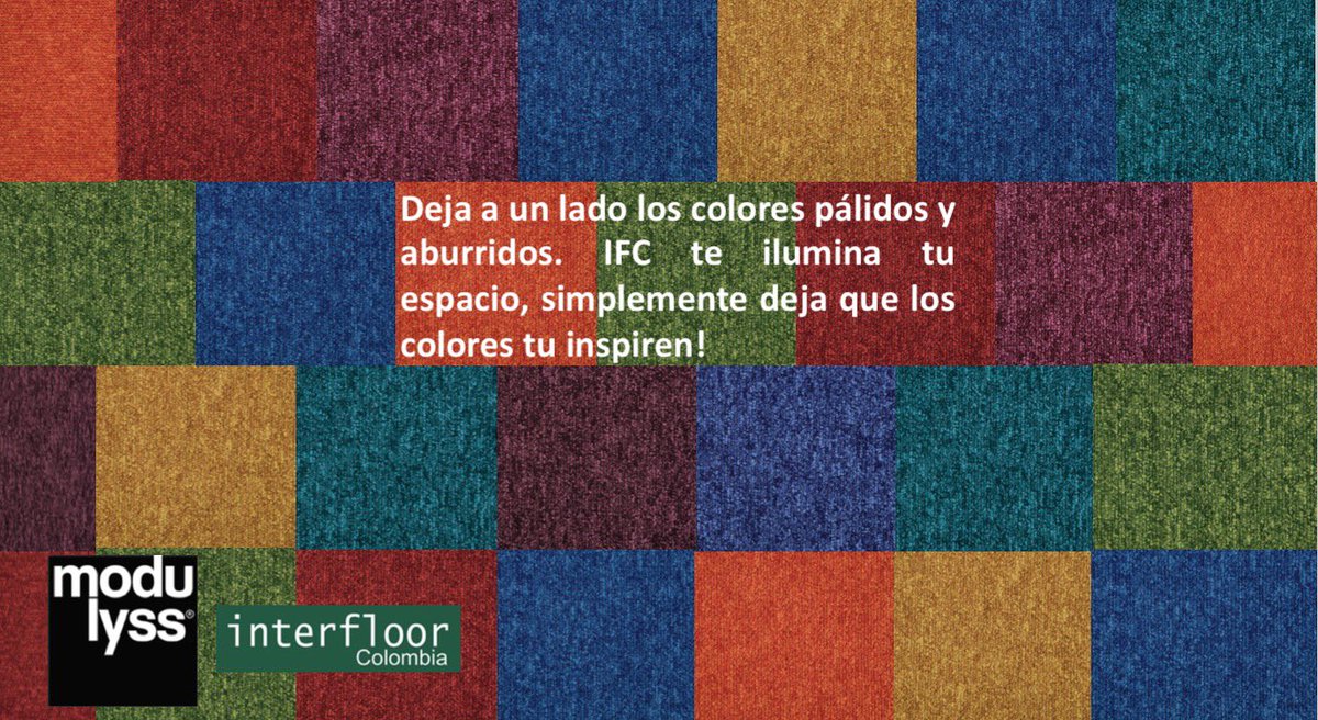 Interfloor_Col's tweet image. ¡Color color y más color, es hora de darle vida a tus espacios! Mix and match con #modulyss