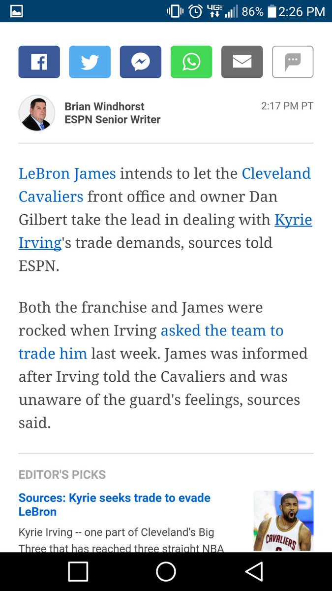 funkyfrank's tweet photo. Lol @cavs so fucked up. How LeBron give a team the lead on dealing with a player..... Fool you're just a player at the end of the day. https://t.co/cOjTqpgVTu