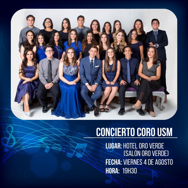 USMgye's tweet photo. Nuestro @coroUSM presenta a beneficio de la Fundación Casa de la vida una gala musical donde interpretarán todo su repertorio. Felicidades! https://t.co/gejjnau6zl