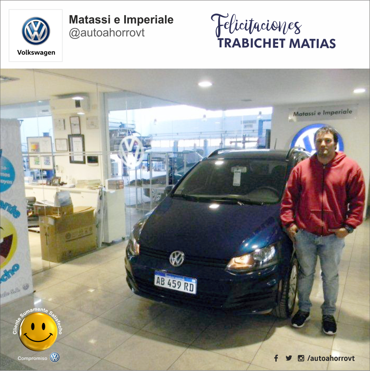 AutoahorroVT's tweet photo. ¡Felicitaciones Matías! https://t.co/JqLuBJHCFn