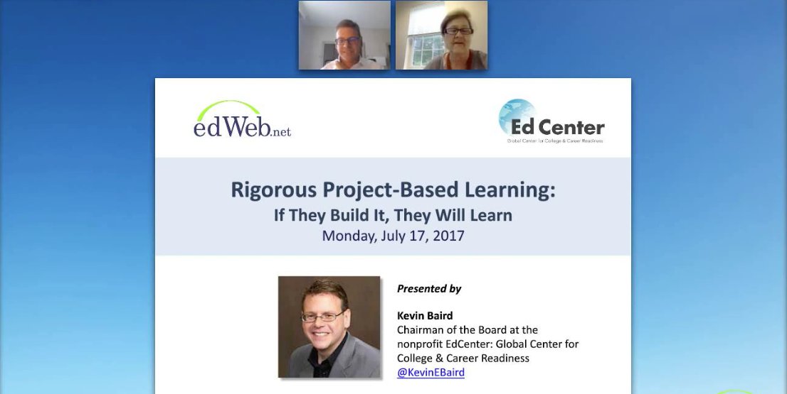 CyreBeaumont's tweet photo. Learning about PBL from @edweb &amp; @kevinebaird! #educ6420 #edwebinar https://t.co/OruNZBM3qZ