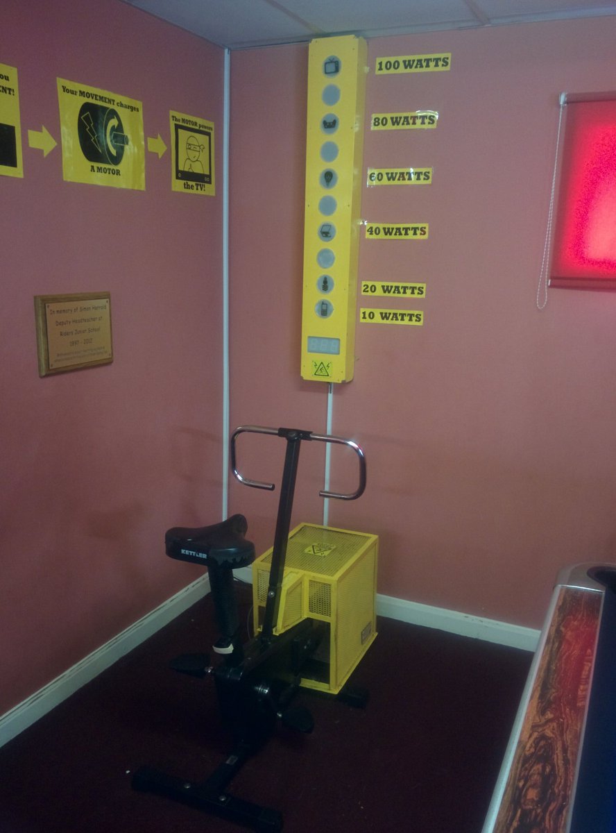 offgridmatt's tweet photo. Just re-vamped a pedal powered DVD I built after 4 years of everyday young person use. Only slight bearing wear and a broken AV cable... https://t.co/8q4VWUvhwD