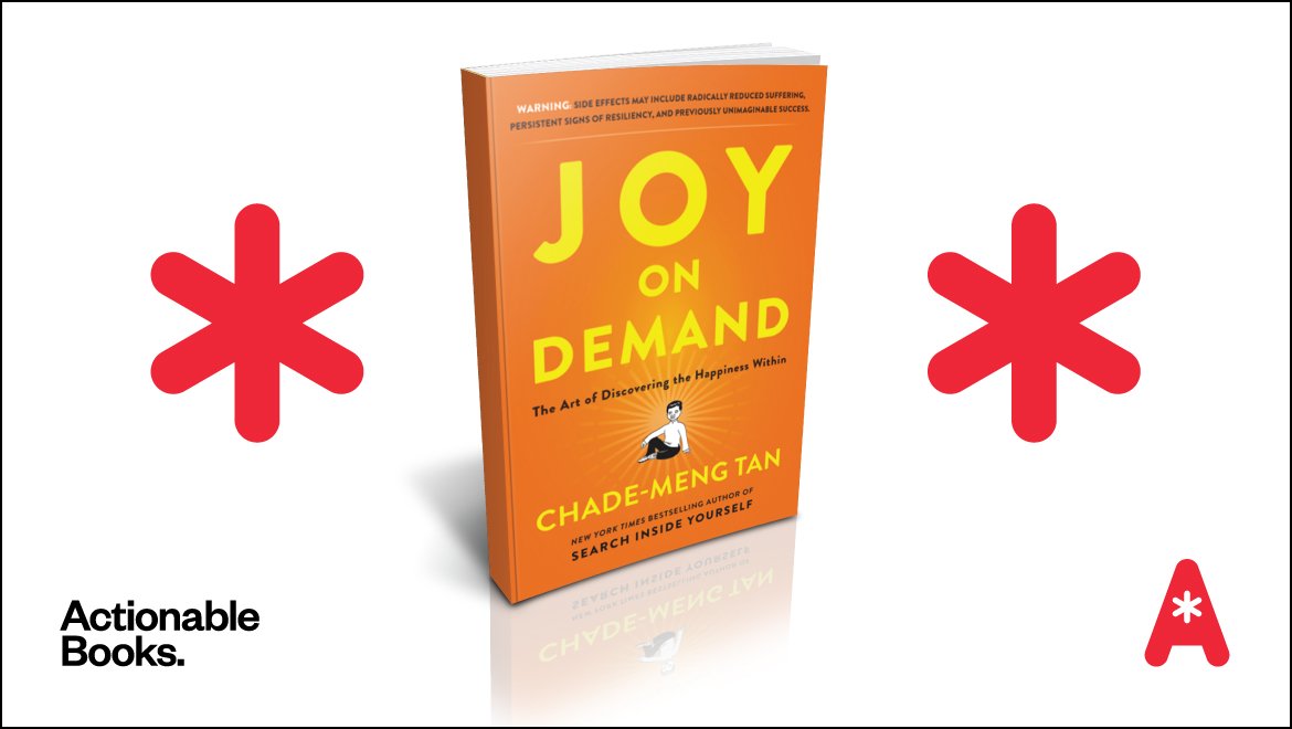 actionablebooks's tweet photo. Have a more regular sense of peace and joy, one mindful breath at a time. #JoyOnDemand https://t.co/vtBX2wcMH5 @chademeng @sharonmcgann https://t.co/ZBOfW2tsay