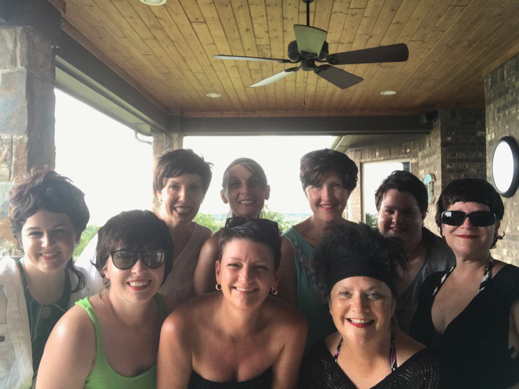 This team kills me!  Short hair and red lips!!  Thank you RFM team for what I think is a compliment?!  Loves!