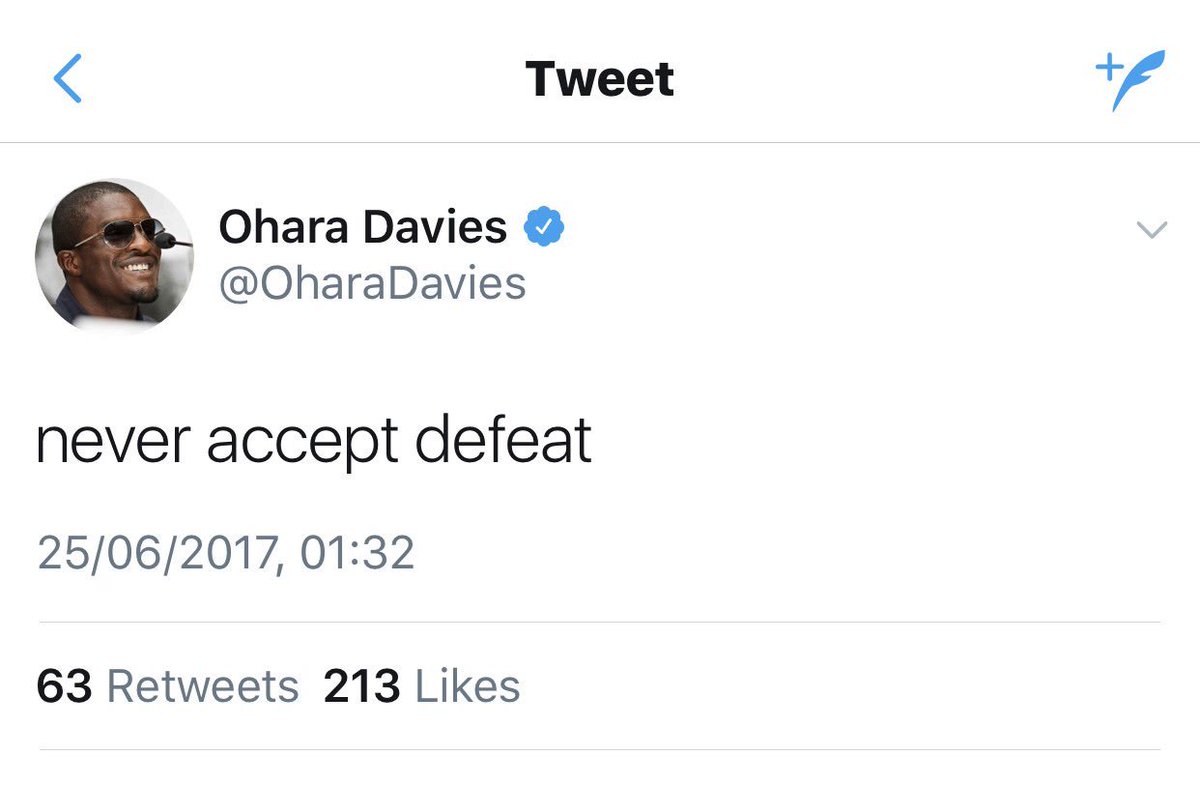 _JamaicaJamaica's tweet photo. @OharaDavies ๐๐ป #youquit https://t.co/zP5balBnFS