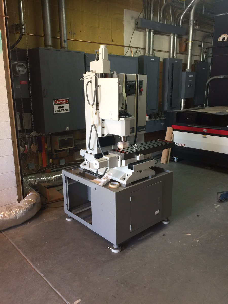 Got the tormach CNC lifted onto the base today with help from a couple guys from <a href="/makerhqsac/">makerhq</a> . Thanks Mike &amp; Bill! #veryheavy