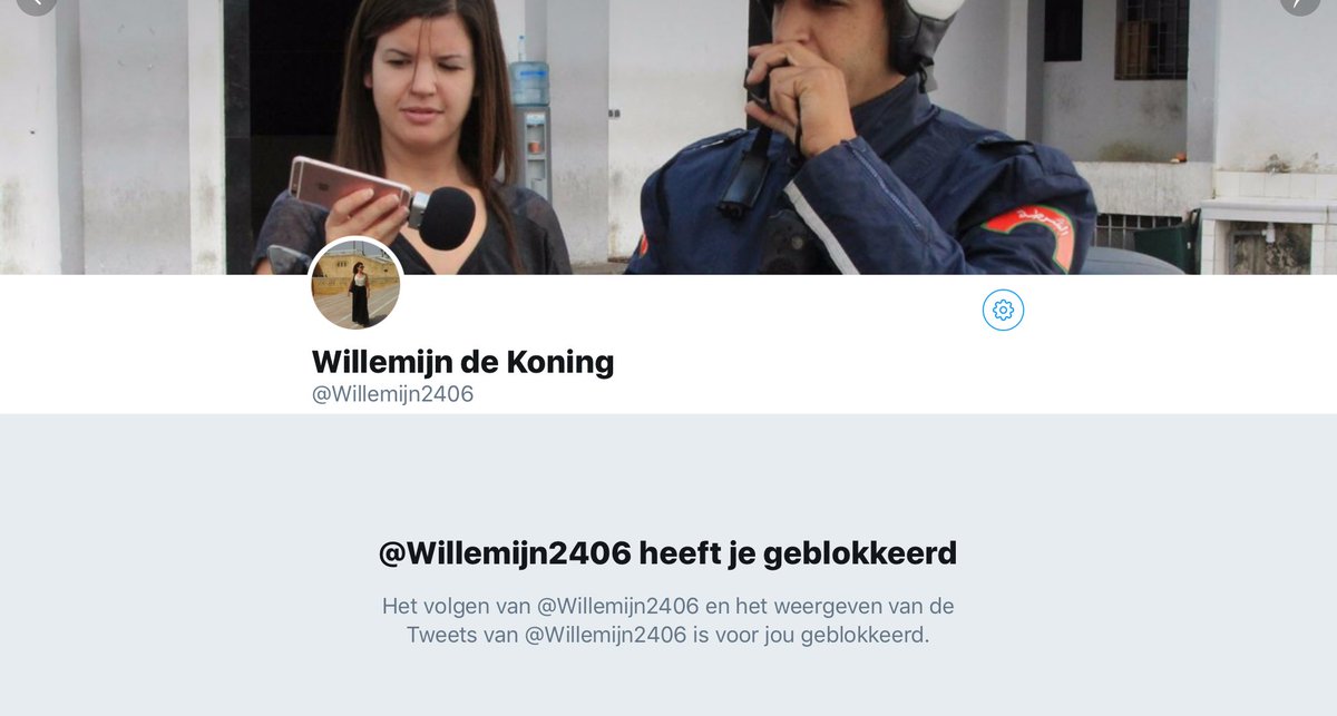 LLuxembourg's tweet photo. And when u confront a NL journalist who write nonsense about #Morocco &amp; #MohcineFikri u get blocked #AlHoceima #July20Protest who's next?😃✌🏽 https://t.co/pb9CjIBgs2