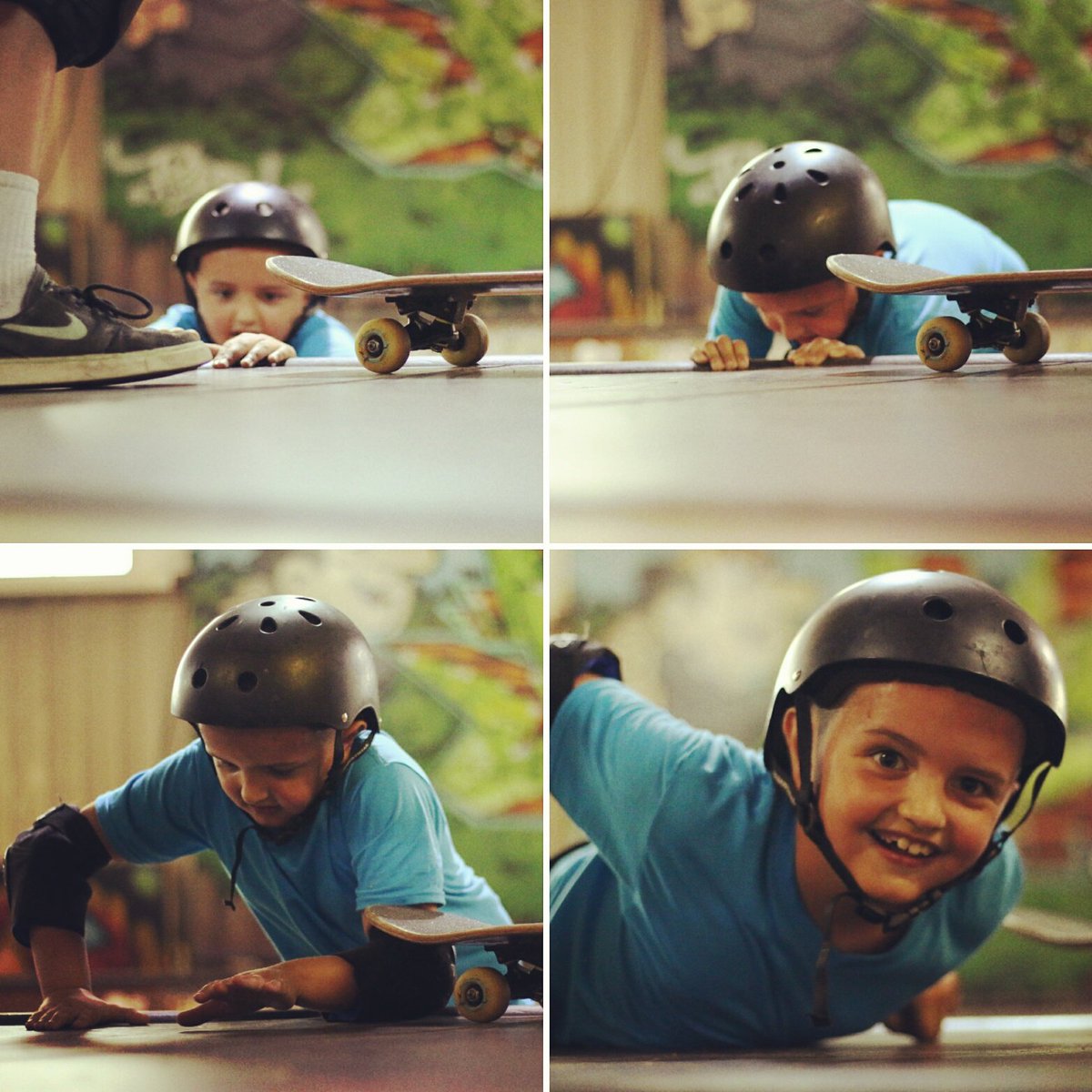 kicktalesgb's tweet photo. Julian couldn't climb out the bowl at his 1st week of skate camp but made it his goal to do it on his own by today. #nailedit  #perseverance https://t.co/95xC6fWA6L