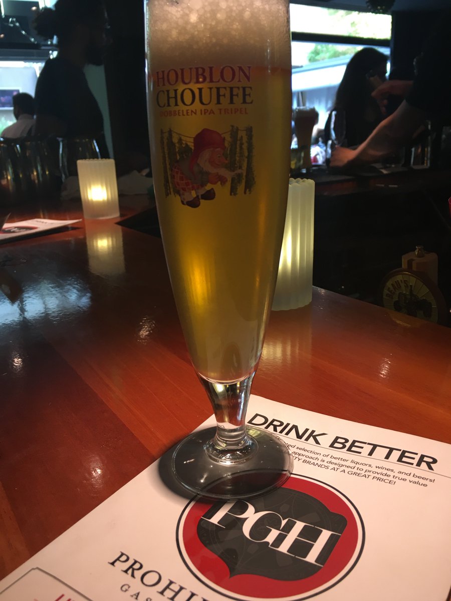 Celebrating Belgian National Day with a glass of Houblon Chouffe @EatWellPGH