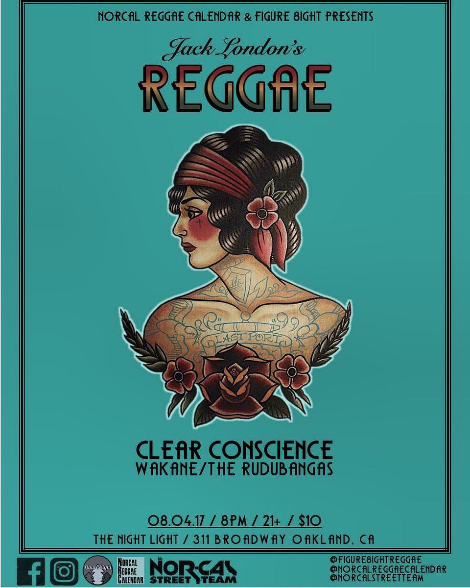 NorCalStTm's tweet photo. @Norcal_Reggae #Figure8ight
Jack London's Reggae ft. @ccreggae @wakanemusic #therudubangas
Aug. 4th at #TheNightLight in Oakland! #NCST https://t.co/4JRVvtZRjB