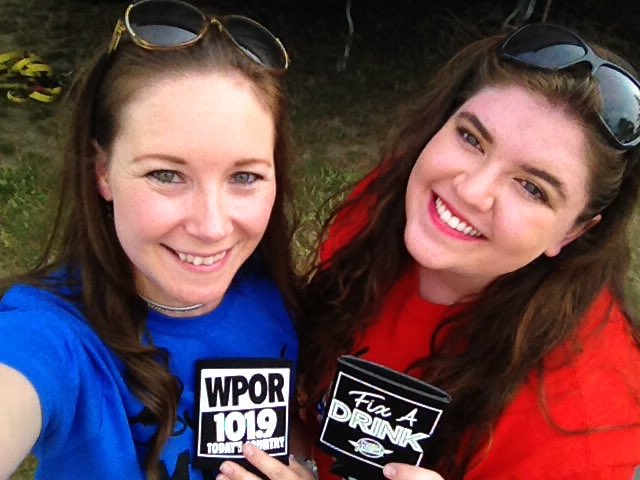 1019POR's tweet photo. Come find street teamers Jess and Melinda to get your #WPOR #ChrisJanson #FixADrink #koozie! https://t.co/uNVkyBOvms